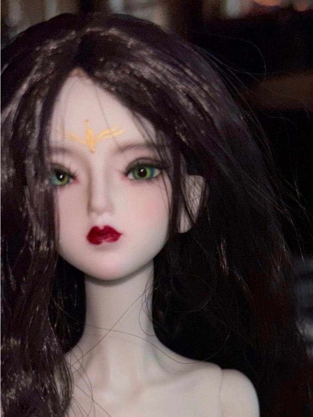 BJD  Doll  Dark Brown Hair